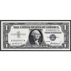 1957 $1 Silver Certificate Note Low Serial 3 Digit Number