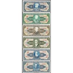 Lot of (6) Republica de Brasil Notes