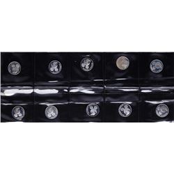 Lot of (10) Disney Mickey Mouse 1/20 oz. .999 Fine Silver Coin Rounds