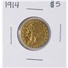 Image 1 : 1914 $5 Indian Head Half Eagle Gold Coin