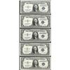Image 1 : Lot of (5) 1935F $1 Silver Certificate Notes
