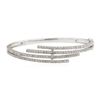 Image 1 : 14KT White Gold 3.00 ctw Diamond Bangle Bracelet