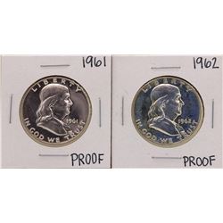 Lot of 1961-1962 Franklin Half Dollar Proof Coins