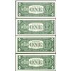 Image 2 : Lot of (4) 1957 $1 Silver Certificate Notes