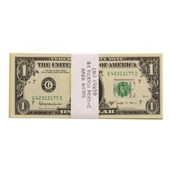 Lot of (25) Uncirculated 1963B $1 Federal Reserve BARR Notes