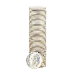 Roll of (50) 1957 Brilliant Uncirculated Roosevelt Dimes