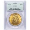 Image 1 : 1904 $20 Liberty Head Double Eagle Gold Coin PCGS MS62