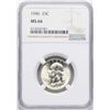 Image 1 : 1946 Washington Quarter Coin NGC MS66