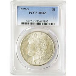 1879-S $1 Morgan Silver Dollar Coin PCGS MS65