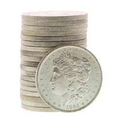 Roll of (20) Brilliant Uncirculated 1884-O $1 Morgan Silver Dollar Coins