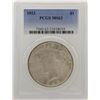 Image 1 : 1923 $1 Peace Silver Dollar Coin PCGS MS63