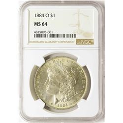 1884-O $1 Morgan Silver Dollar Coin NGC MS64