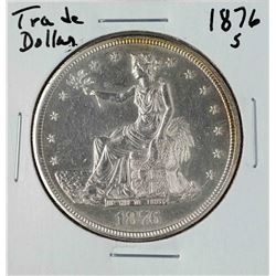 1876-S $1 Trade Silver Dollar Coin