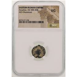 Arcadius 383-408 AD Ancient Eastern Roman Empire NGC VG