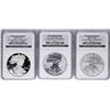 Image 1 : 2006 W 20th Anniversary Silver American Eagle Dollar Set NGC MS69/PF69/PF69