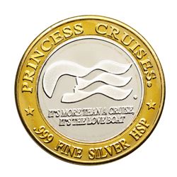 .999 Silver HSP Princess Cruises Casino Limited Edition Gaming Token