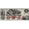Image 1 : 1800's $1 West River Bank Vermont Obsolete Note