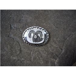 Marv Clyncke Bighorn Sheep belt buckle
