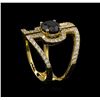 Image 4 : 2.40 ctw Black Diamond Ring - 14KT Yellow Gold