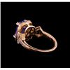 Image 3 : 3.20 ctw Tanzanite and Diamond Ring - 14KT Rose Gold