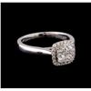 Image 1 : 0.53 ctw Diamond Ring - 14KT White Gold