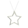 Image 1 : 0.5 ctw Diamond Pendant With Chain - 10KT White Gold