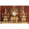 c1890 Japy Freres French Gilt Clock Set