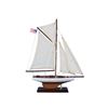 Wooden Columbia Model Sailboat Decoration 16"