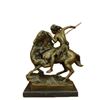 Image 9 : Amazon on Horseback Attacked by a Tiger August-Karl-Edouard Kiss Bronze Statue Without Spear
