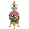 1898 Lilies of the Valley Faberge-Inspired Egg 8"
