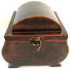 Image 1 : Leather Covered Tea Caddy