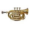 WWII era Military Brass Pocket Trumpet