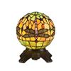 "DEMOISELLE" Tiffany-style 1 Light Dragonfly Table Lamp 8" Shade