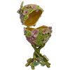 Image 2 : Butterfly on Clover Royal Inspired Russian Egg 4.5 Inches