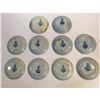 Image 3 : Set of 19thc English T Furnival & Sons Bombay Flow Blue Cups & Saucers