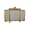 Image 3 : French 19c Gilt Brass Folding Vanity Mirror