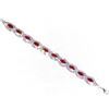 Image 4 : Red Ruby Marquise And Round Rhinestone Crystal Bracelet