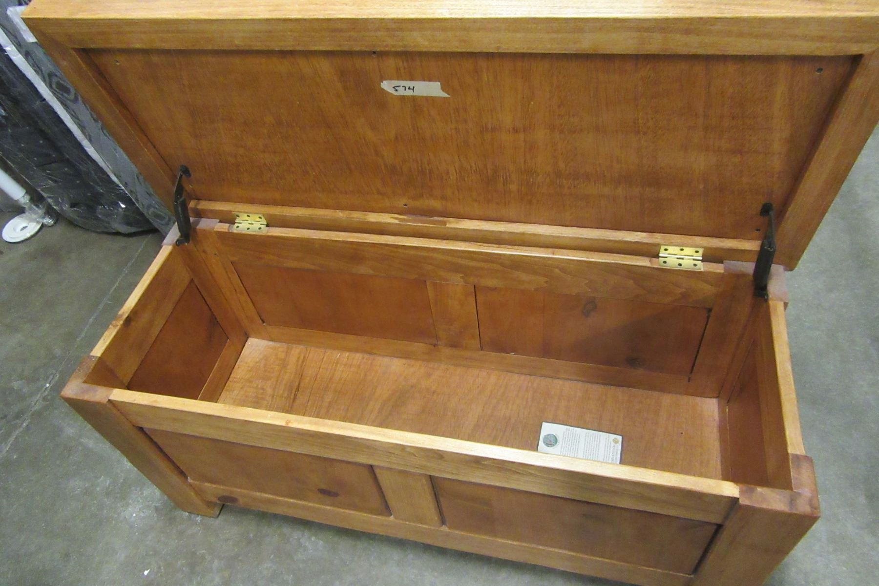 STORAGE CHEST WITH PADDED SEAT