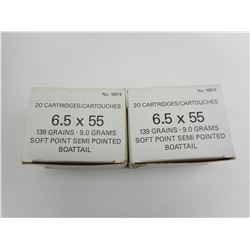 6.5 X 55 AMMO