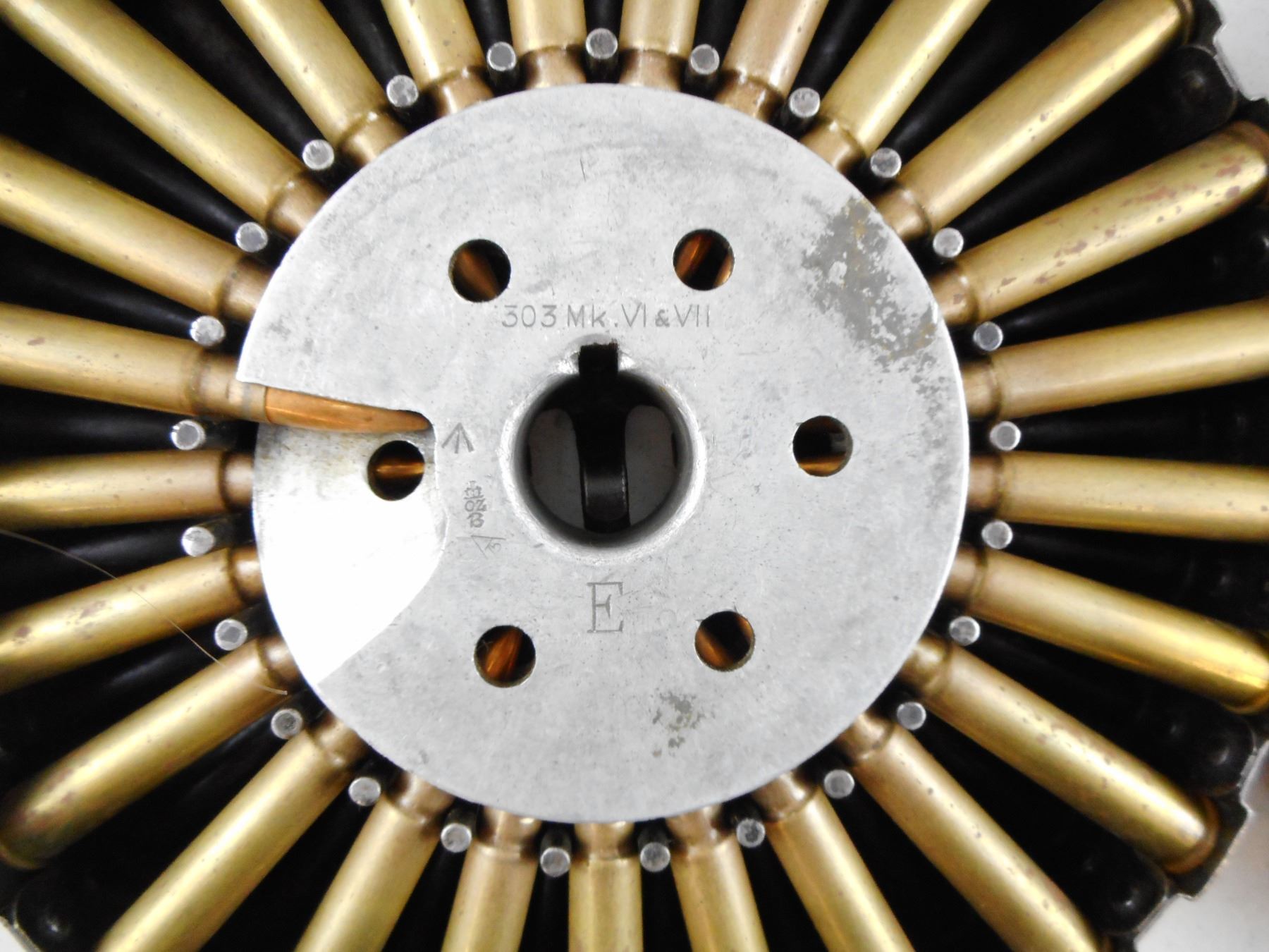 REALLY RARE - 8X47 ROUND PAN MAGAZINES FOR LEWIS MACHINE GUN.