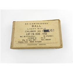 .30 CAL T65 AMMO