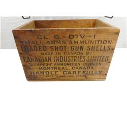 WOODEN DOMINION AMMO CRATE