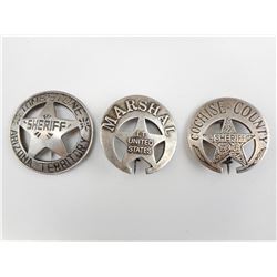 U.S. MARSHALL & SHERIFF BADGES