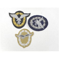 GERMAN WWII LUFTWAFFE BADGES