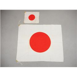 WWII JAPANESE RIFLE FLAGS