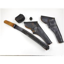 LEATHER HOLSTERS & BELT