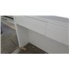 Image 8 : White Lacquer Tall Table (or Bar) w/ 3 Drawers by Lacquer Craft 74" x 26", 36.5" H