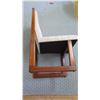 Image 8 : Qty 2 Beige/Cream Dining Chairs, Tufted Linen Upholstery, Wooden Frame 19"L x 25"W x 40"H