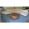 Image 8 : Round Coffee Table w/ Solid Wood & Resin 47" dia, 17" H