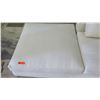 Image 2 : White Minotti Sofa Lounger w/ Cushion, Woven Textural Upholstery 41" x 40"